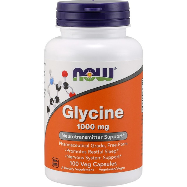 Now Glycine 1000mg 100 Vcaps