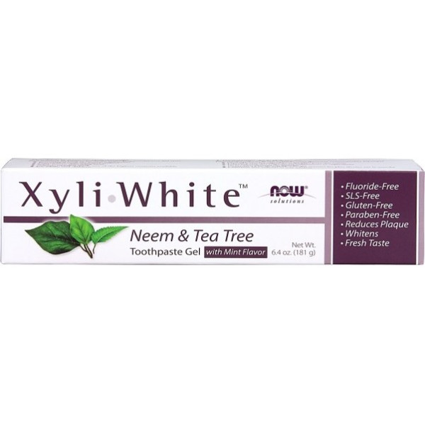 Now Xyliwhite Neem & Tea Tree Gel Dentífrico 181g