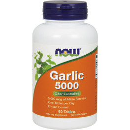 Now Garlic 5000 Odor Controlled 90 Tablets