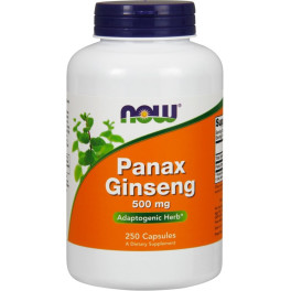 Now Panax Ginseng 500mg 250 Caps