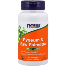 Now Pygeum & Saw Palmetto 60 Softgels