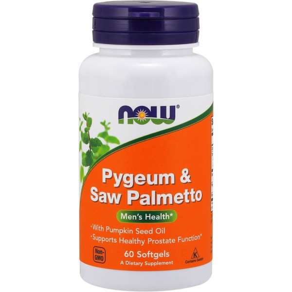 Now Pygeum & Saw Palmetto 60 gélules