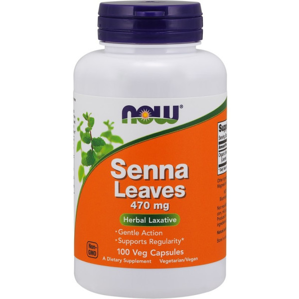 Now Senna Leaves 470mg 100 Vcaps