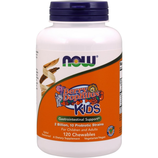 Now Berrydophilus Kids 60 comprimés à croquer