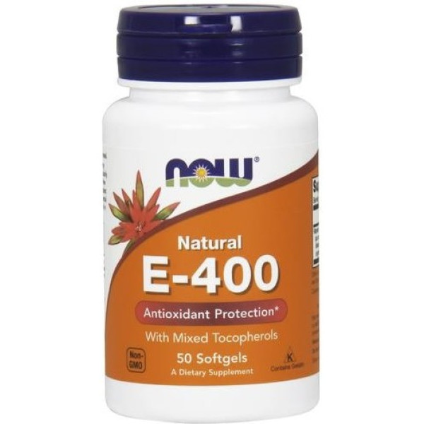 Now Vitamin E400 Iu With Selenium 100 Softgels