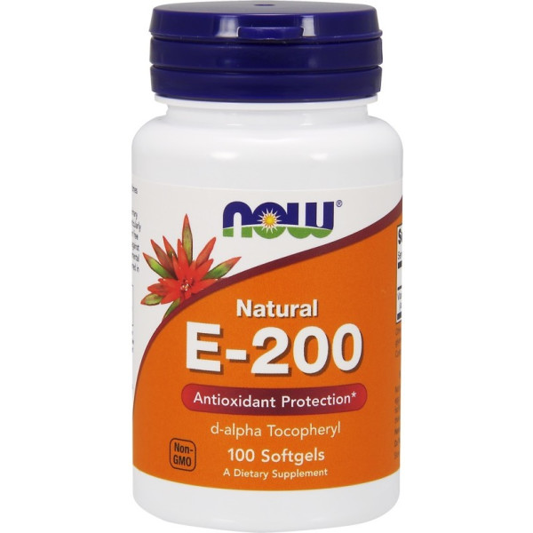 Now Vitamine E200 Natural 100 Softgels