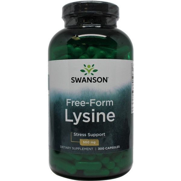 Swanson Llysine 500 mg forme libre 300 gélules