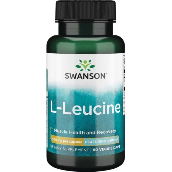 Swanson Ajipure Lleucina 500mg 60 Vcaps