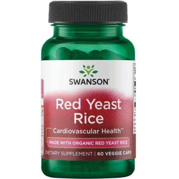 Swanson Rode Gist Rijst 600mg 60 Vcaps