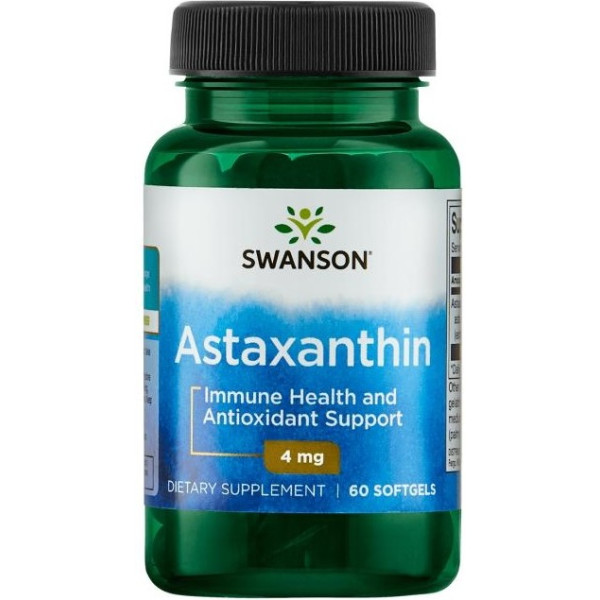 Swanson Astaxanthin 4mg 60 Softgels
