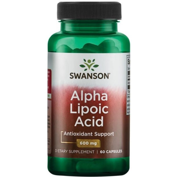 Swanson Acide Alpha Lipoïque 600mg 60 Caps