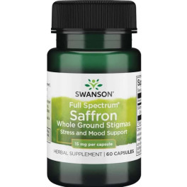 Swanson Full Spectrum Saffraan 15 mg 60 caps