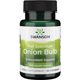 Swanson Full Spectrum Onion Bulb 400mg 60 Caps