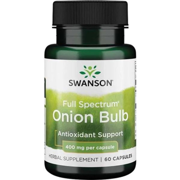 Swanson Full Spectrum Onion Bulb 400mg 60 Caps