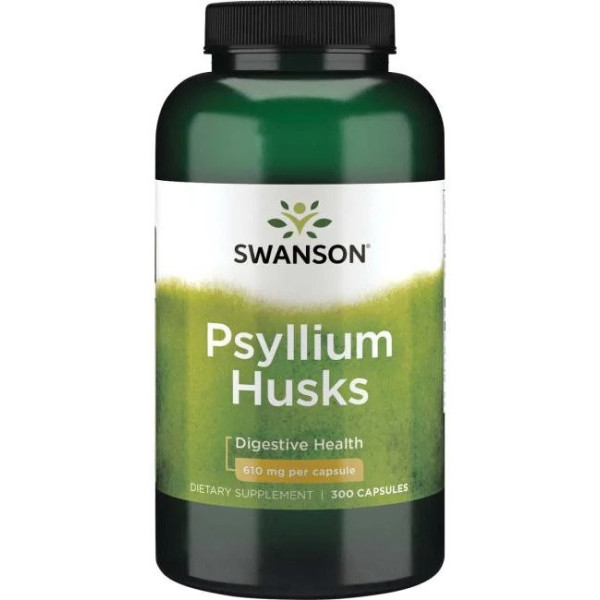Swanson psylliumschillen 610 mg 300 capsules