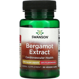 Extrato de Bergamota Swanson 500mg 30 Vcaps