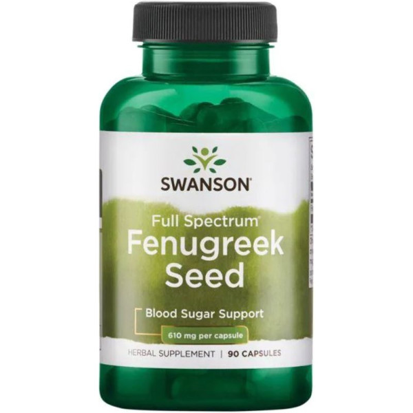 Swanson fenegriekzaad 610 mg 90 caps