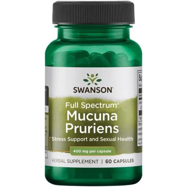 Swanson Full Spectrum Mucuna Pruriens 400 mg 60 cápsulas