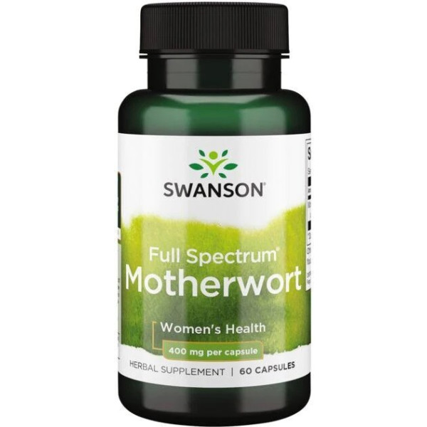 Swanson Volledig spectrum Motherwort 400 mg 60 caps