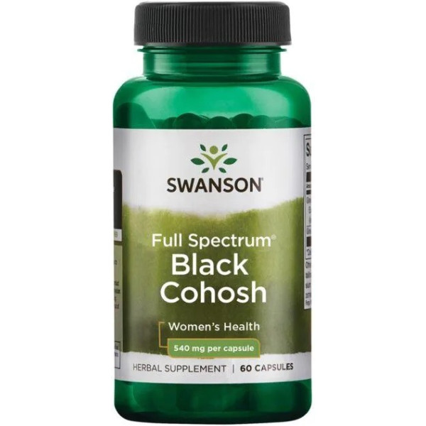 Swanson Volledig spectrum zwarte cohosh 540 mg 60 caps