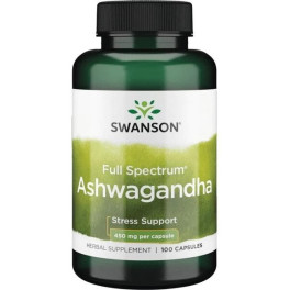 Swanson Full Spectrum Ashwagandha 450 mg 100 cápsulas