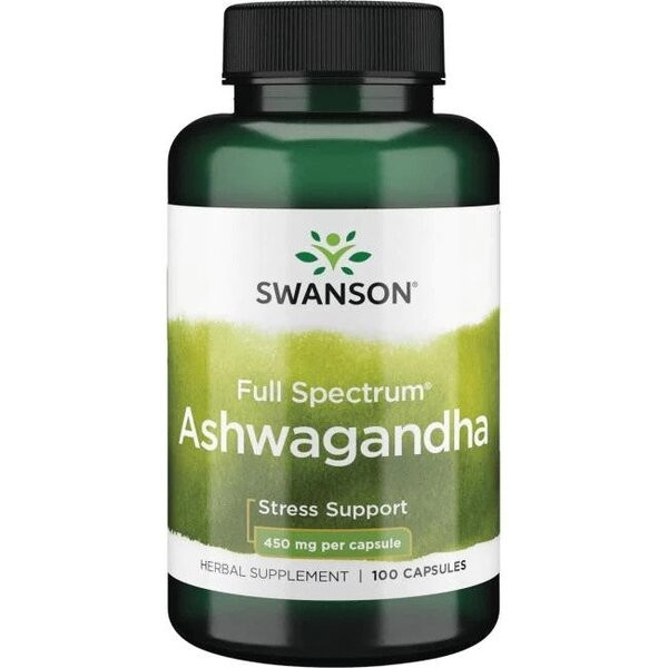 Ashwagandha a spettro completo di Swanson 450 mg 100 capsule