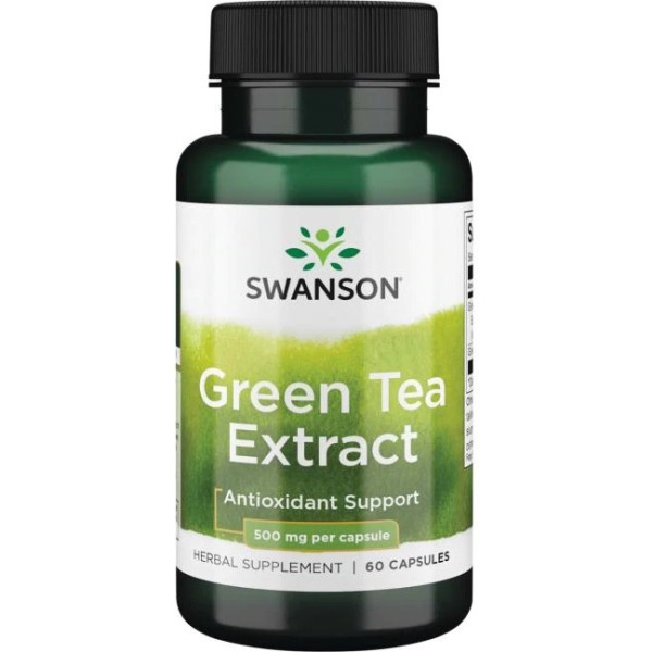 Swanson groene thee-extract 500 mg 60 caps
