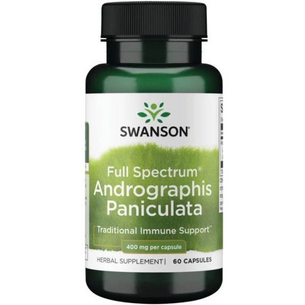Swanson Full Spectrum Andrographis Paniculata 400 mg 60 capsule
