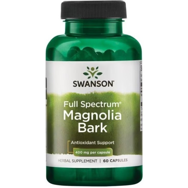 Swanson Full Spectrum Magnolia Bark 400 mg 60 cápsulas