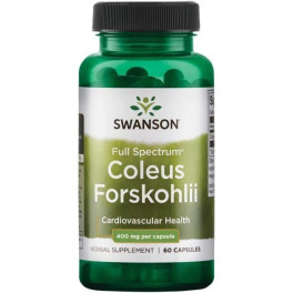 Swanson Full Spectrum Coleus Forskohlii 400 mg 60 cápsulas