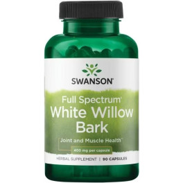 Casca de salgueiro branco Swanson Full Spectrum 400 mg 90 cápsulas