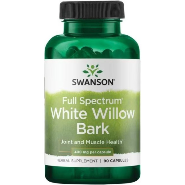 Swanson Full Spectrum White Willow Bark 400mg 90 Caps