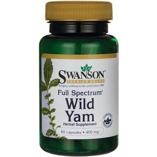 Swanson Wild Yam met volledig spectrum 400 mg 60 caps