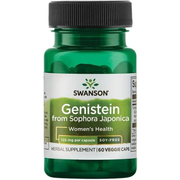 Swanson Genistein From Sophora Japonica 125mg 60 Vcaps