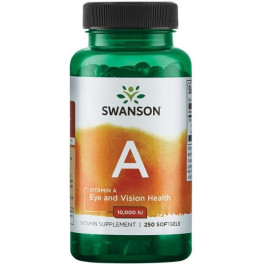 Swanson Vitamin A 10.000 IE 250 Kapseln