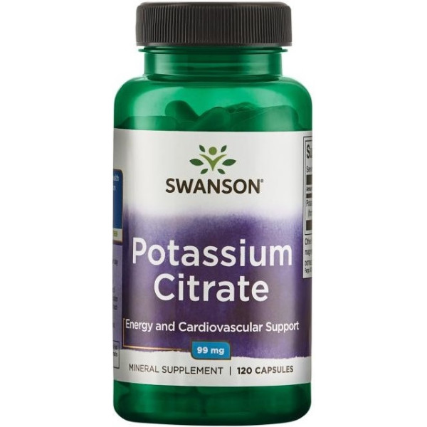 Swanson Potassium Citrate 99mg 120 Caps