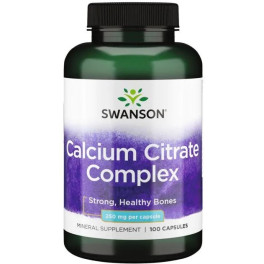 Swanson Calcium Citrate Complex 250mg 100 Caps