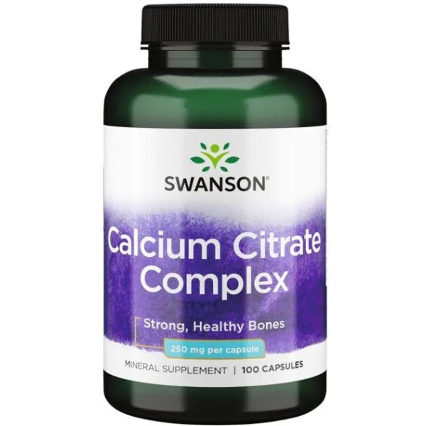 Complesso di citrato di calcio Swanson 250 mg 100 capsule