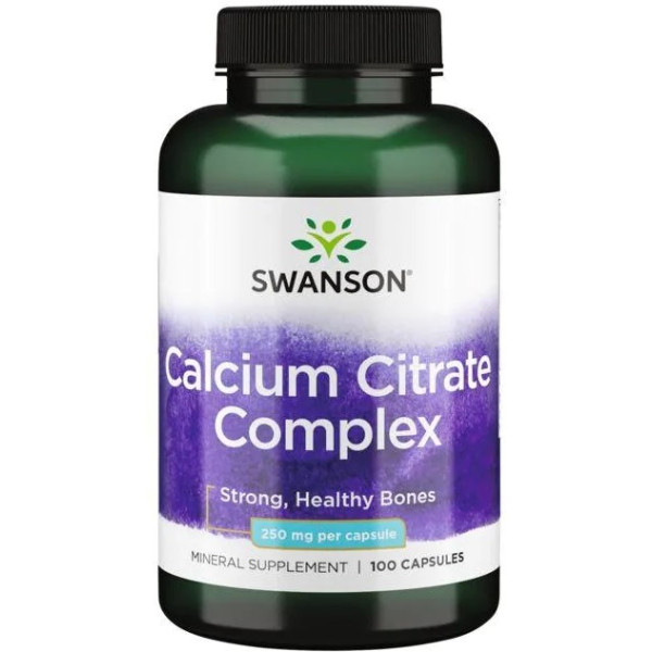 Swanson Calcium Citrate Complex 250mg 100 Caps