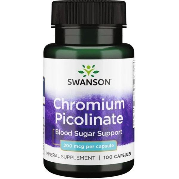 Swanson Chrome Picolinate 200mcg 100 Gélules