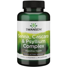 Swanson Senna Cascara & Psyllium Complex 90 Cápsulas