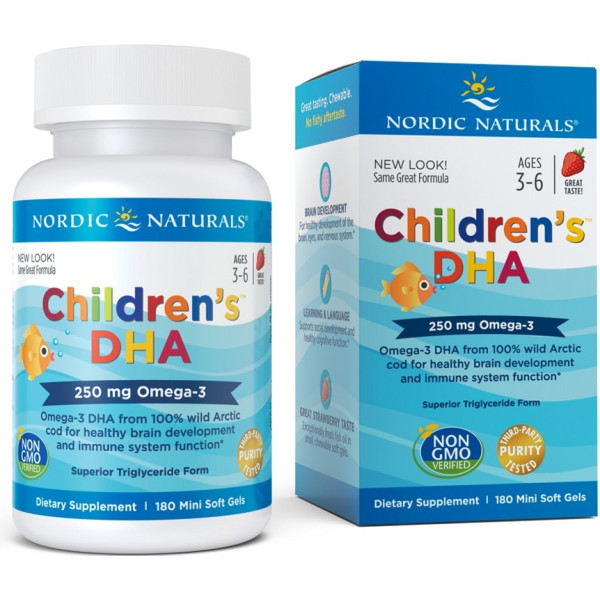 Nordic Naturals Dha per bambini 250 mg 180 capsule molli