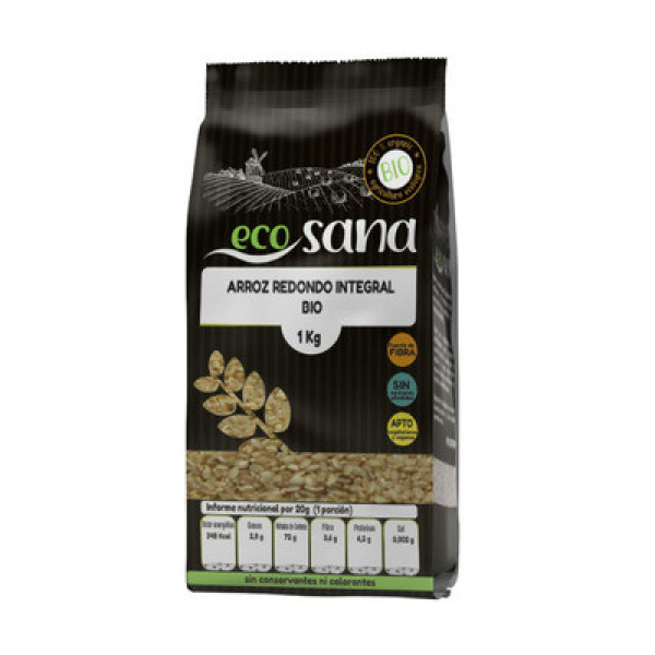 Ecosana Organic Round Integral Rice 1 Kg