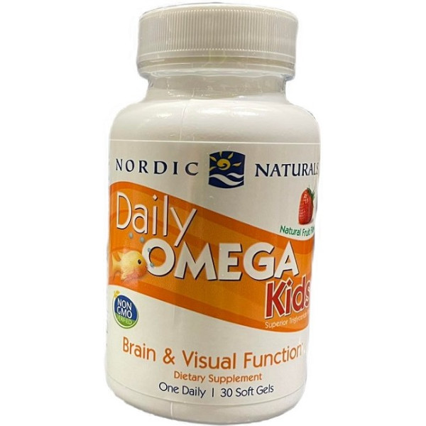 Nordic Naturals Daily Omega Kids Flavour 30 Softgels