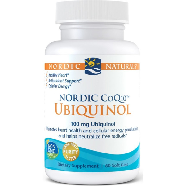 Nordic Naturals Nordic Coq10 Ubiquinol 100 Mg 60 Softgels