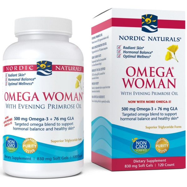 Nordic Naturals Omega Woman 500 mg 120 softgels