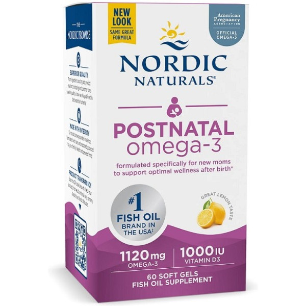 Nordic Naturals Postnatal Omega3 1120 Mg 60 Softgels