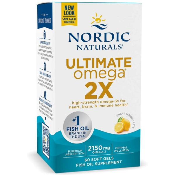 Nordic Naturals Ultimate Omega 2x 2150 mg 60 cápsulas moles