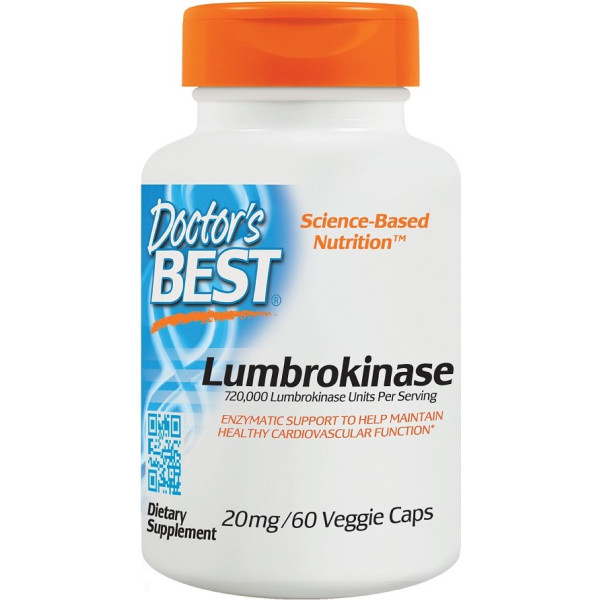 Doctor's Best Lumbrokinase 20 mg 60 vcaps