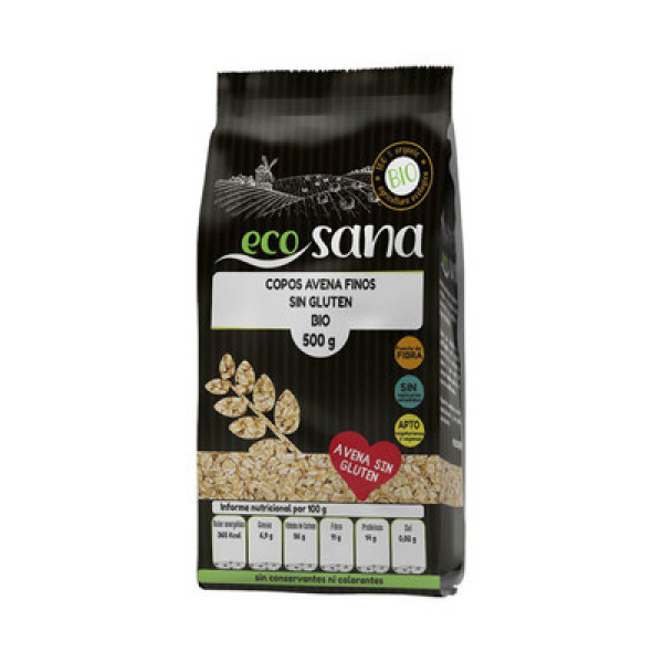 Ecosana Fine Oat Flakes Gluten Free Bio 500 Gr
